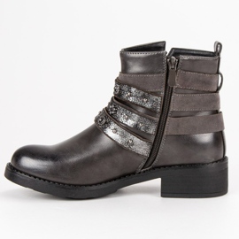 Sixth Sense Bottes de rock gris 1
