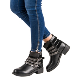 Sixth Sense Bottes de rock noir 2
