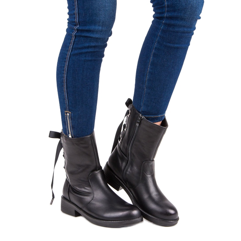 Laura Mode Travailleurs confortables le noir 1