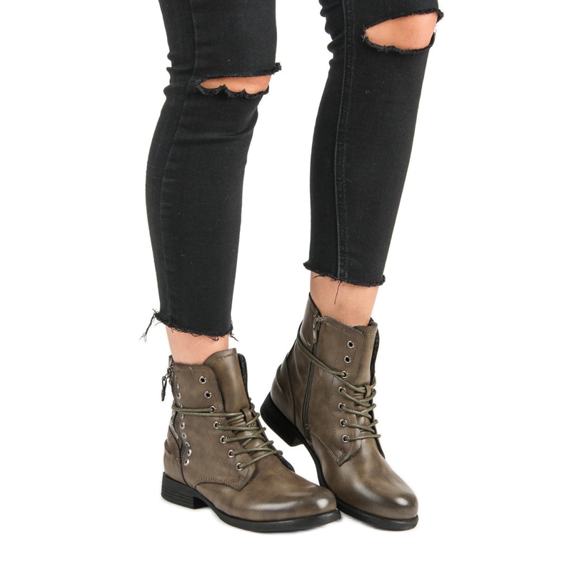 Kayla Bottes de roche vertes 2