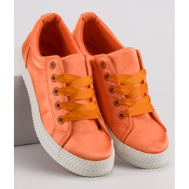 Kylie Baskets en satin orange 2
