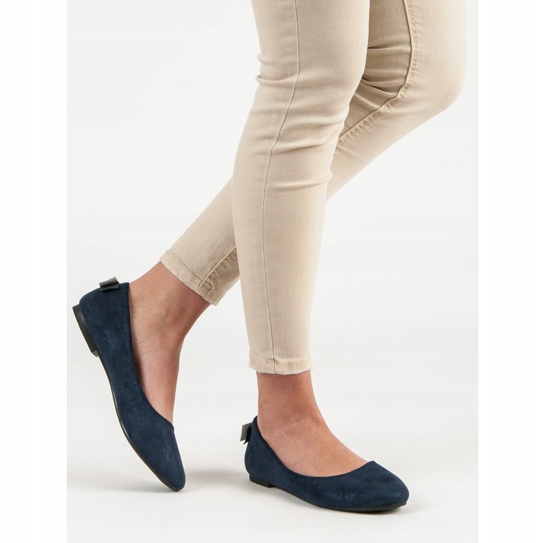 SHELOVET Ballerines confortables bleu 2