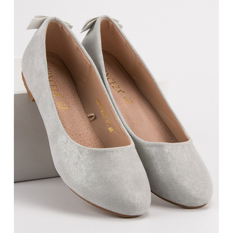 Vinceza Ballerines confortables gris 2