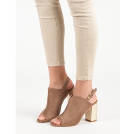 Sandales construites sur un bar VINCEZA brun 1 Sandales construites sur un bar VINCEZA brun 1