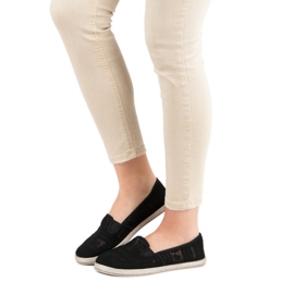 Mocassins en dentelle MCKEYLOR noir 1