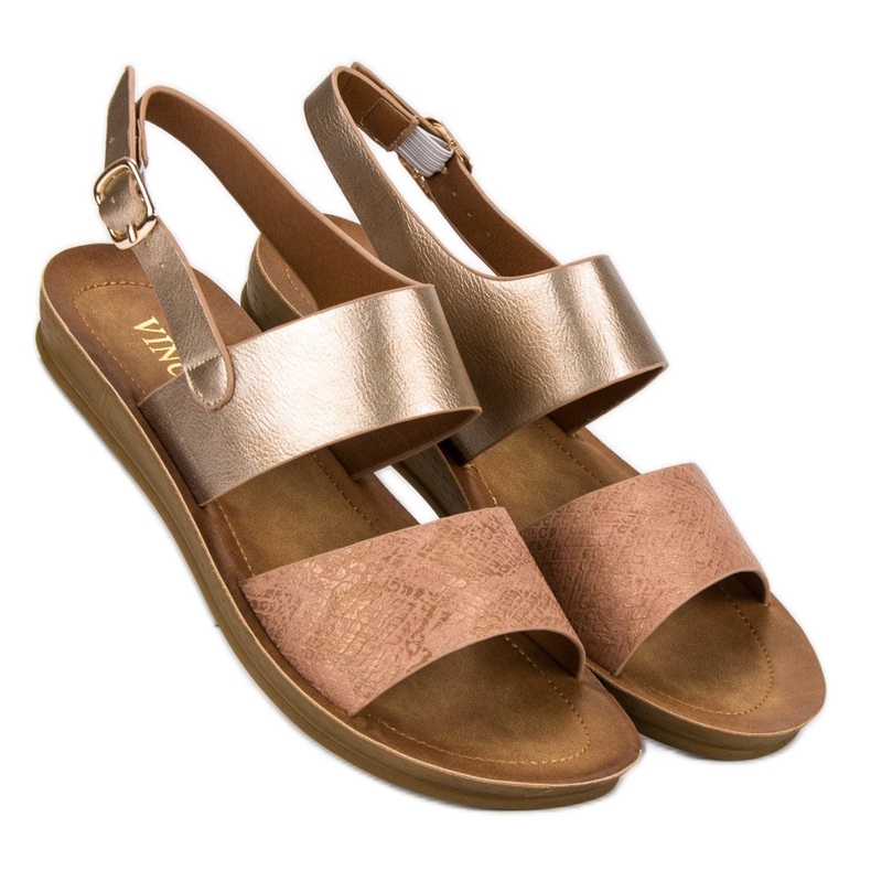 Sandales confortables VINCEZA jaune 1