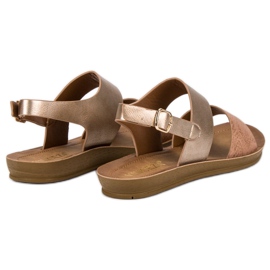 Sandales confortables VINCEZA jaune 6