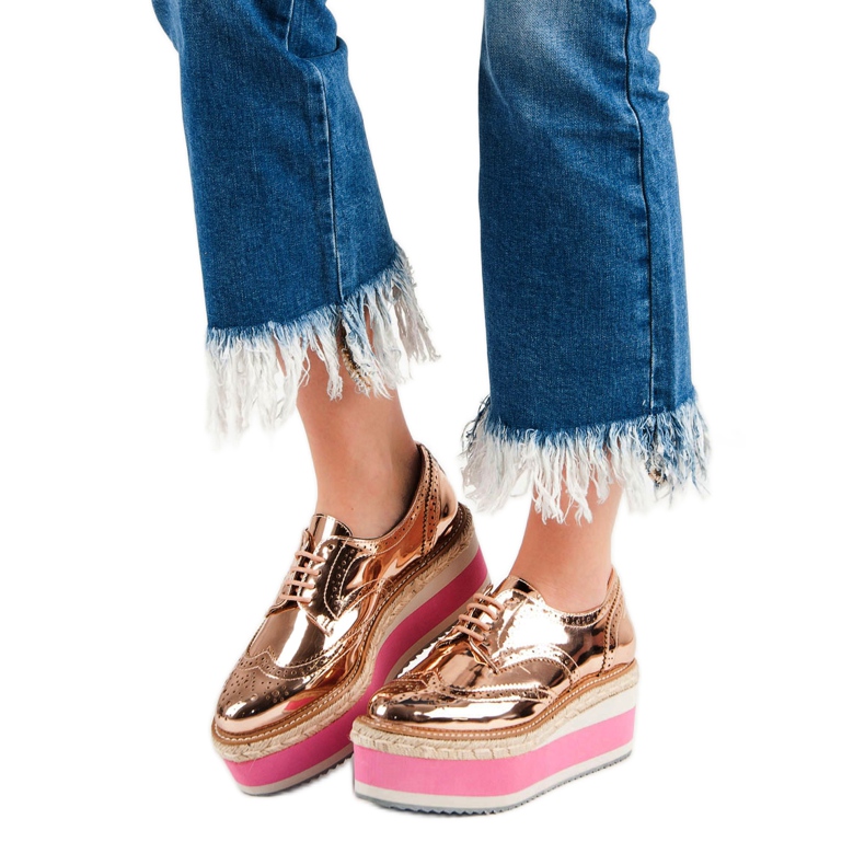 Corina Chaussures compensées à la mode jaune 2