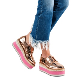 Corina Chaussures compensées à la mode jaune 3