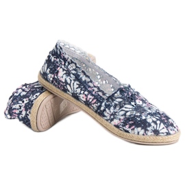 Sweet Shoes Dentelle Slipons bleu 1