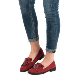 Sergio Todzi Mocassins en daim rouge 4