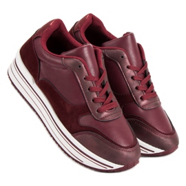 Chaussures de sport bordeaux multicolore rouge 2 Chaussures de sport bordeaux multicolore rouge 2