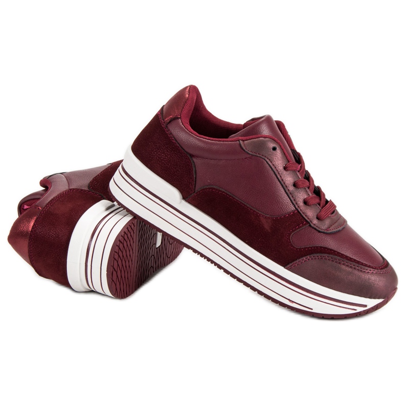 Chaussures de sport bordeaux multicolore rouge 1 Chaussures de sport bordeaux multicolore rouge 1