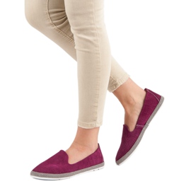 Filippo Seigneurs ajourés en cuir rose 2