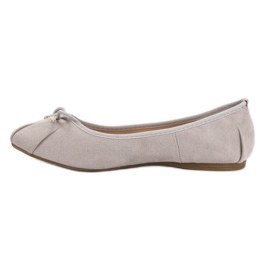 Lucky Shoes Ballerines nouées grises 2 Lucky Shoes Ballerines nouées grises 2