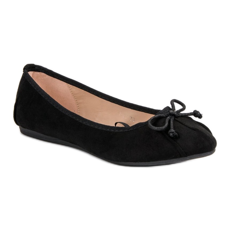 Lucky Shoes Ballerines nouées noires le noir 1 Lucky Shoes Ballerines nouées noires le noir 1
