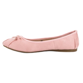 Lucky Shoes Ballerines nouées roses 2