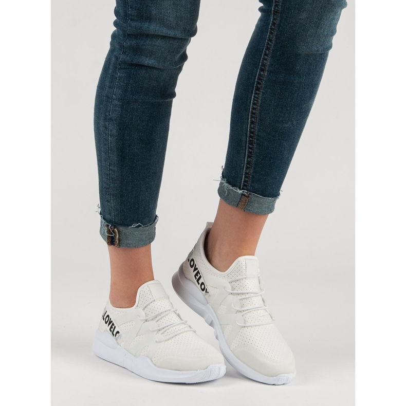 Chaussures de sport textiles blanches 1 Chaussures de sport textiles blanches 1