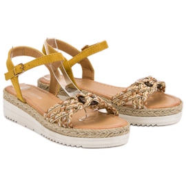 Ch. Creation Sandales Espadrilles à la Mode jaune 6