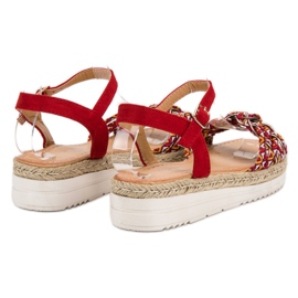 Ch. Creation Sandales Espadrilles à la Mode rouge 5