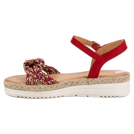 Ch. Creation Sandales Espadrilles à la Mode rouge 4