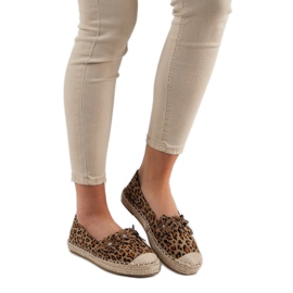 Espadrilles À Fleurs brun 6