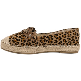 Espadrilles À Fleurs brun 3