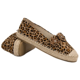 Espadrilles À Fleurs brun 4