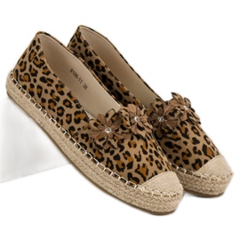 Espadrilles À Fleurs brun 5
