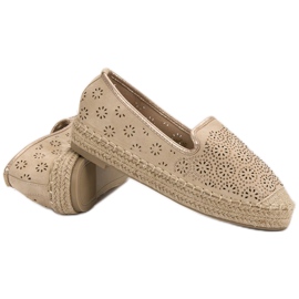Espadrilles Ajourées En Daim brun 1 Espadrilles Ajourées En Daim brun 1