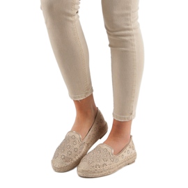 Espadrilles Ajourées En Daim brun 2 Espadrilles Ajourées En Daim brun 2