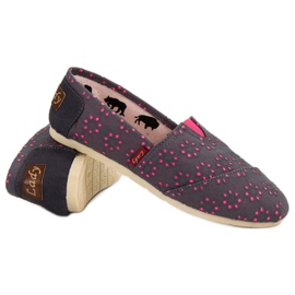 L. Day Espadrilles à enfiler gris rose 1 L. Day Espadrilles à enfiler gris rose 1