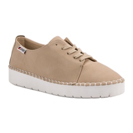 Chaussures nouées beiges VICES 5