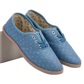 Baskets à pois bleu 6
