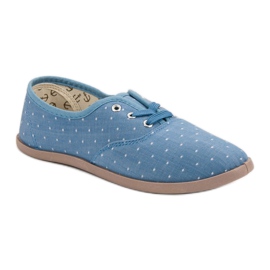 Baskets à pois bleu 3