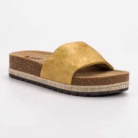 Kylie Chaussons Moutarde Brillant jaune 5