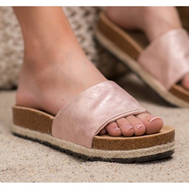 Kylie Chaussons Rose Brillant 1 Kylie Chaussons Rose Brillant 1