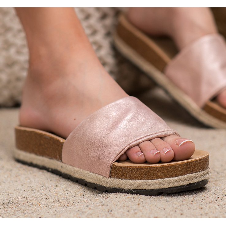 Kylie Chaussons Rose Brillant 1 Kylie Chaussons Rose Brillant 1