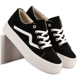 Kylie Baskets noires à la mode 1