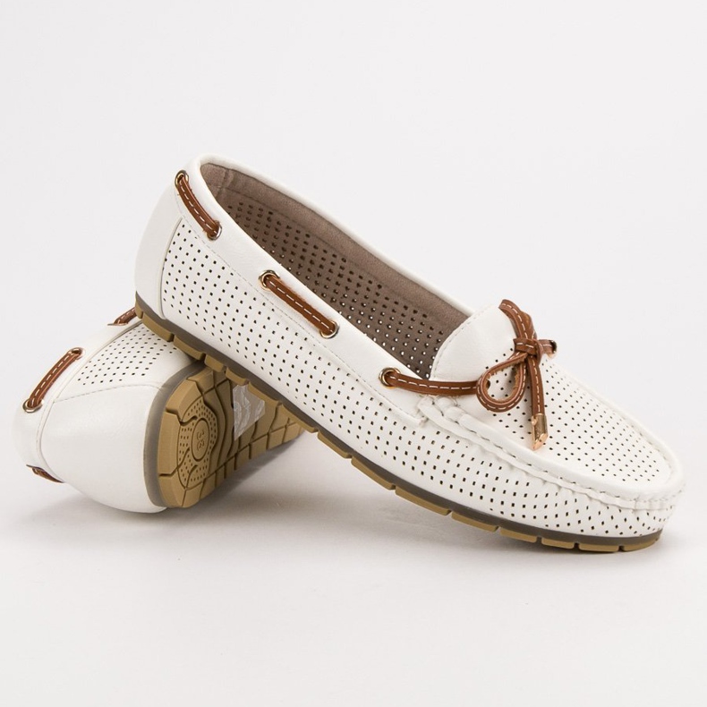 Kylie Mocassins confortables blanc 2