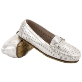 Kylie Mocassins en argent gris 2 Kylie Mocassins en argent gris 2