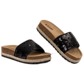 Kylie Chaussons Noirs À Paillettes le noir 1