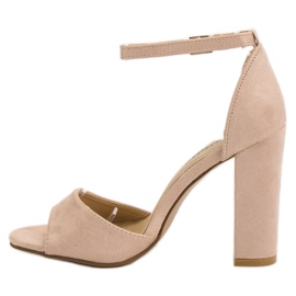 Seastar Sandales en daim sur un bar rose 5