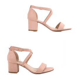 Seastar Sandales en daim sur un bar rose 5