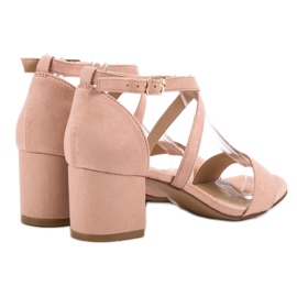 Seastar Sandales en daim sur un bar rose 6