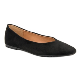 Seastar Ballerines en daim noires le noir 5