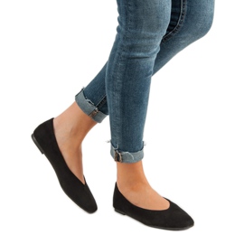 Seastar Ballerines en daim noires le noir 3