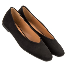 Seastar Ballerines en daim noires le noir 4