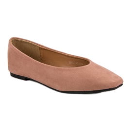 Seastar Ballerines en daim poudré rose 3
