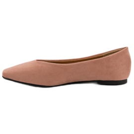 Seastar Ballerines en daim poudré rose 4